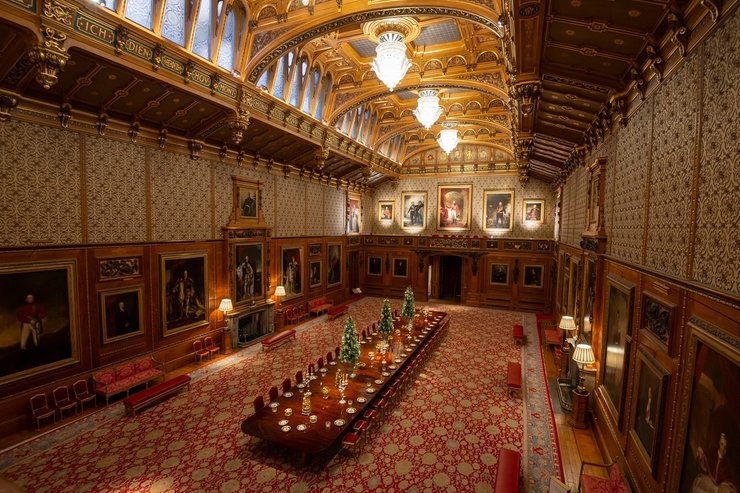 виндзорский замок, виндзор, рождество