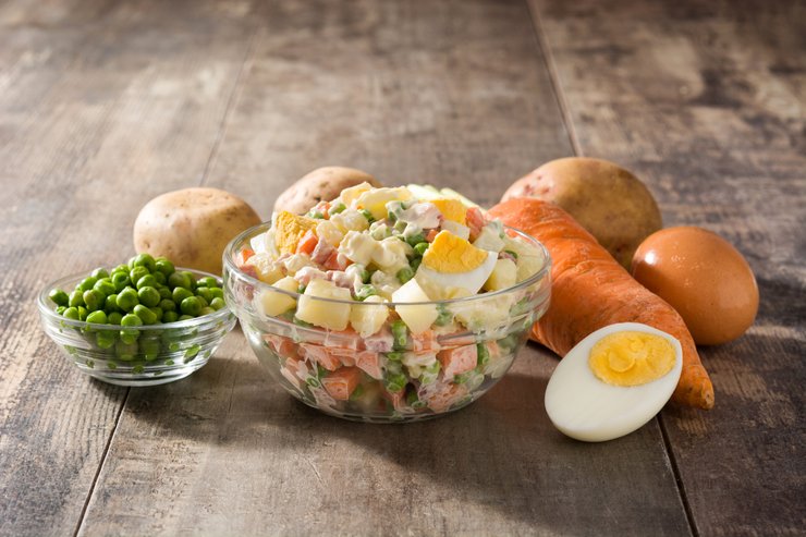 рецепт олів'є, рецепт справжнього олів'є, салат олів'є, справжній салат олів'є