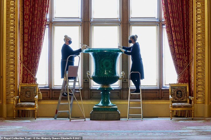 виндзорский замок, уборка