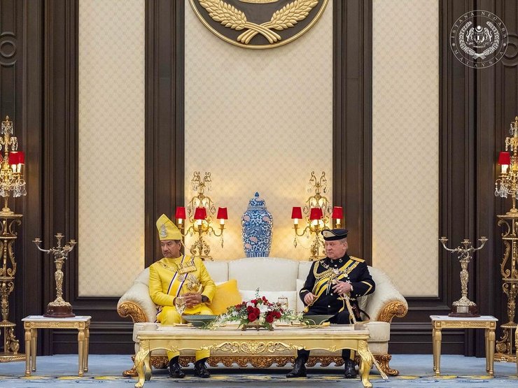 65-летний султан Ибрагим, султан малайзии, король малайзии