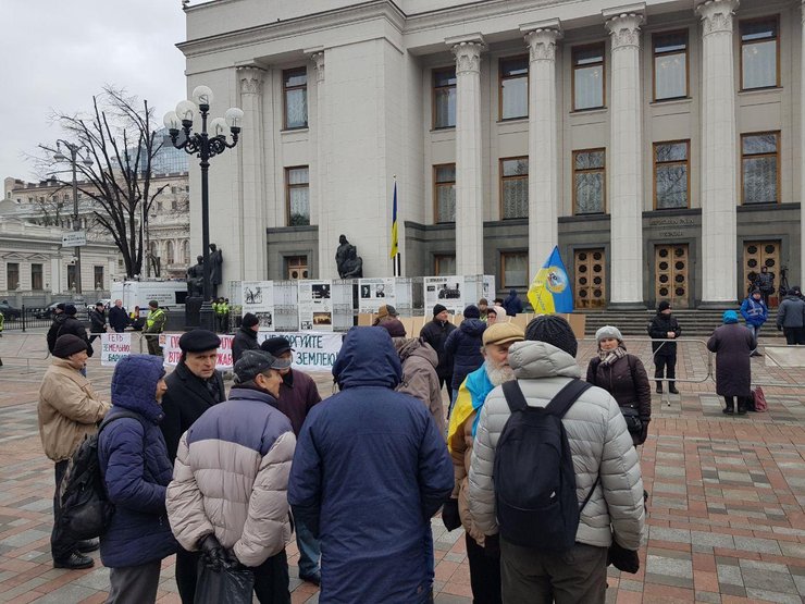 протесты против рынка земли, Киев, фото