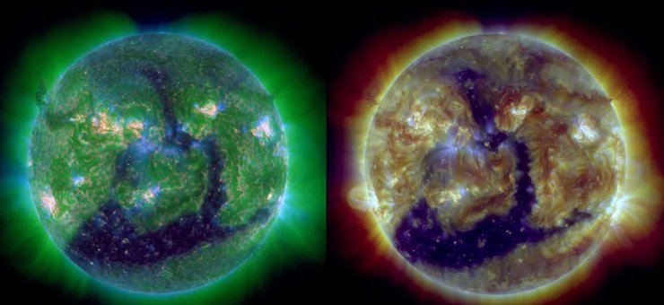 Сонце, корональна діра