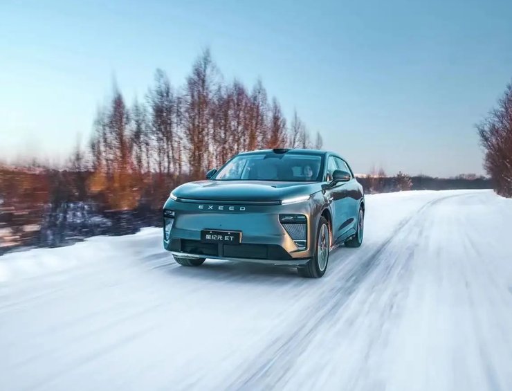 Chery Exeed Exlantix ET, Chery Exeed, Exeed Exlantix ET, электромобиль Chery, электромобили зимой, электромобили зимой