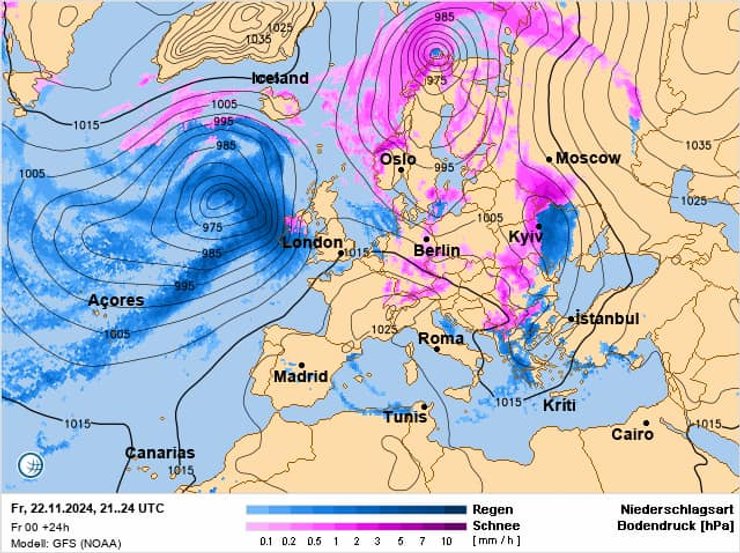 Погода в Украине на выходные 23 ноября, 24 ноября