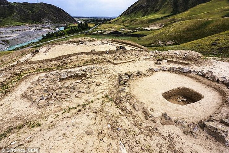 Место раскопок