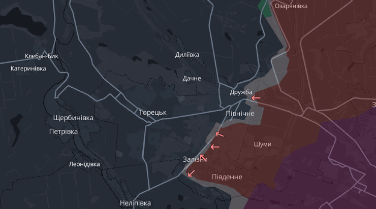 Карта боевых действий