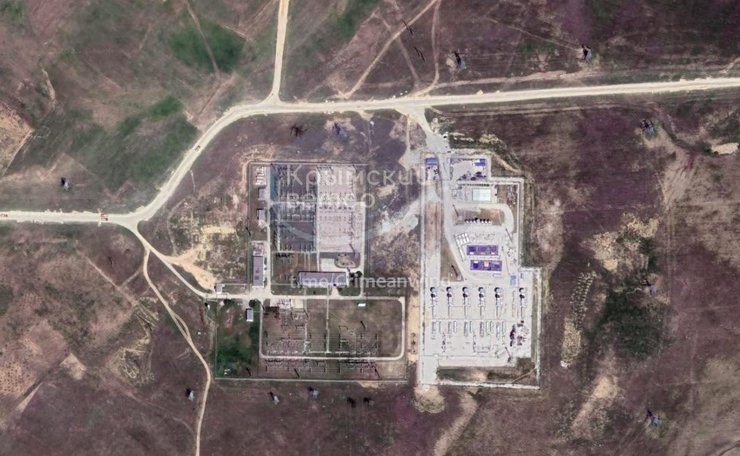 спутниковый снимок подстанции "Западно-Крымская"