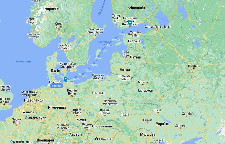 Інцидент в Німеччині з інтернетом Cinia C-Lion1, інтернет Фінлядія Німеччина