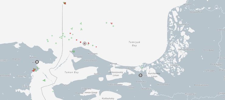 Танкер "Волгонефть-109" на карте