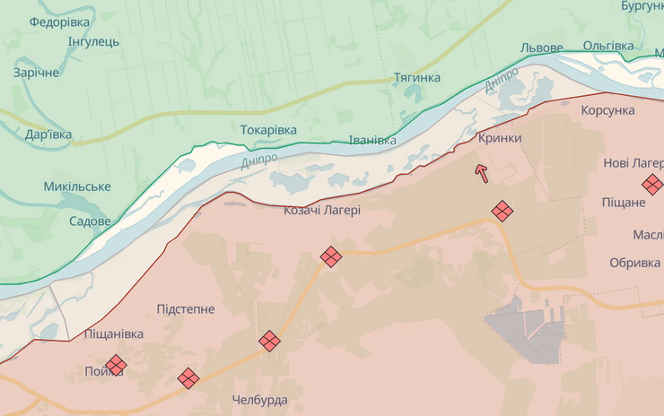 Карта Херсонської області