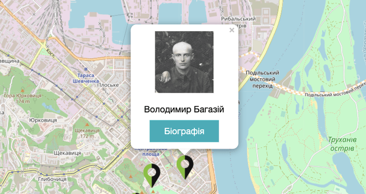 пам'ятний камінь, Багазій, бабин яр