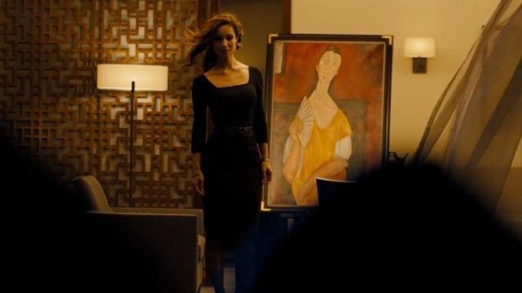 жінка з віялом, модильяни