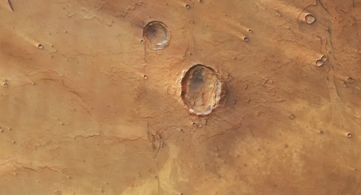 кратер метелик Марс
