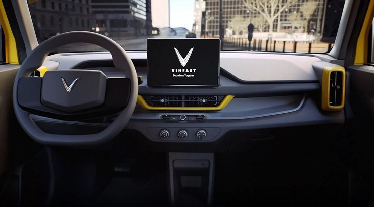 салон VinFast VF 3, новый VinFast VF3, электромобиль VinFast, электромобиль VinFast, кроссовер VinFast