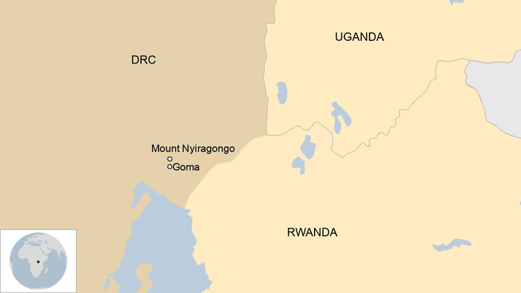 вулкан, Гомо, місто