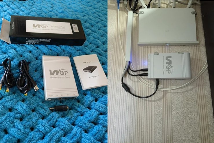 ИБП для маршрутизатора WGP UPS103C 16000mAh ИБП WGP UPS103C 16000mAh отзывы