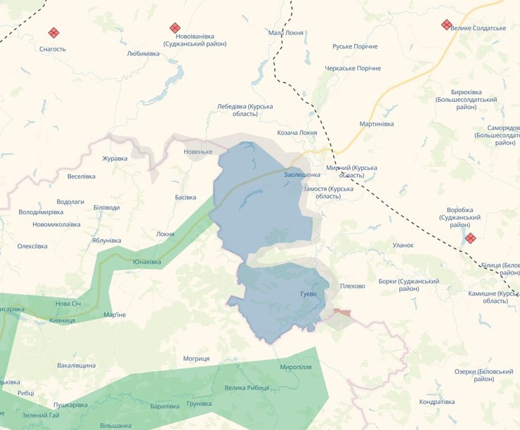 Карта боевых действий