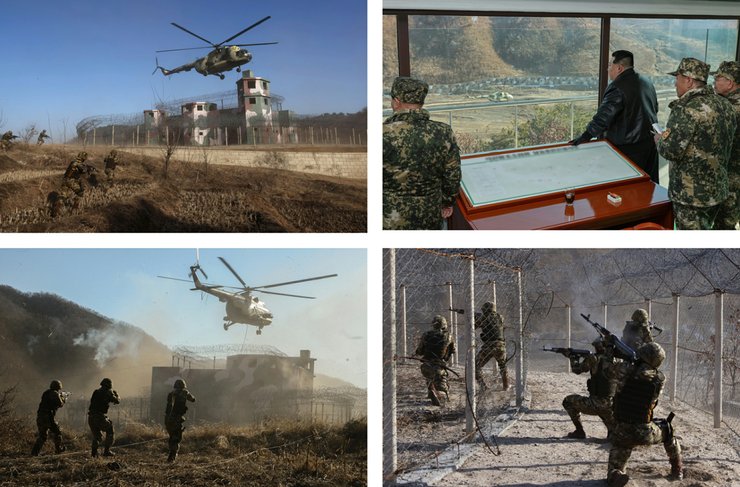 КНДР, Ким Чен Ын, военные учения