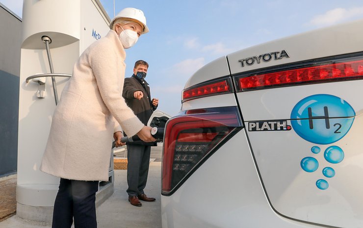автомобиль на водороде, водородные проекты, зеленый водород
