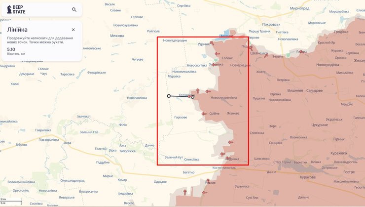 Наступ РФ, Покровський напрямок, 1 травня 2025, карта, DeepState