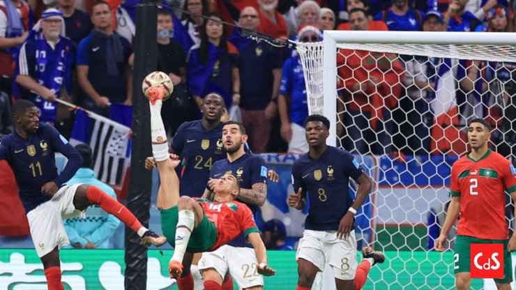 Попытка забить марокканского футболиста