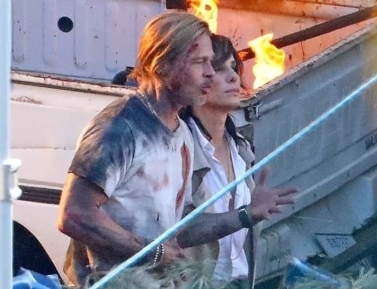 Сандра Баллок, Брэд Питт, съемки