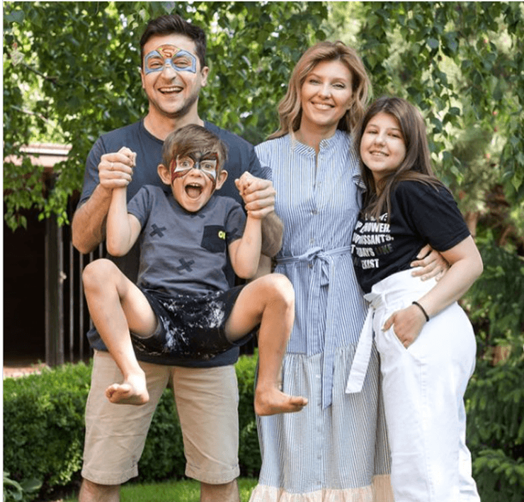 Владимир Зеленский, Елена Зеленская, дети