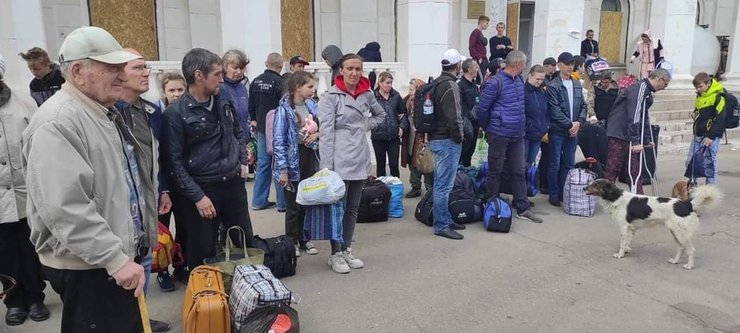 евакуація, луганська область, громадяни україни, росіяни, окупація