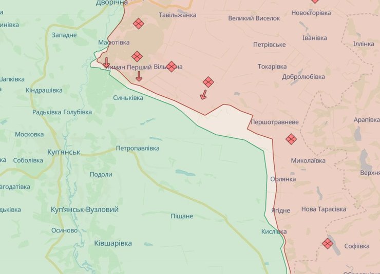 Карта боевых действий