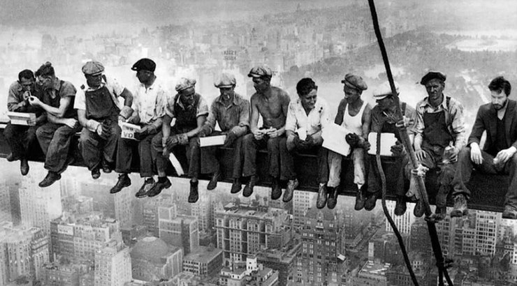 Киану Ривз, учебник, Обед на небоскребе