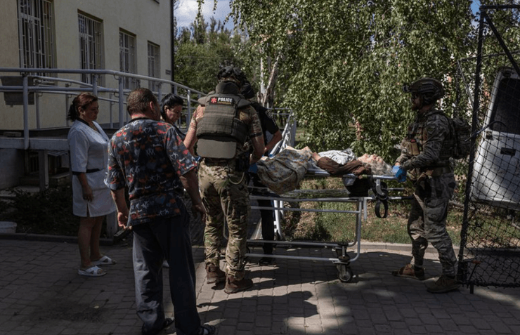 обстрелы больница константиновки