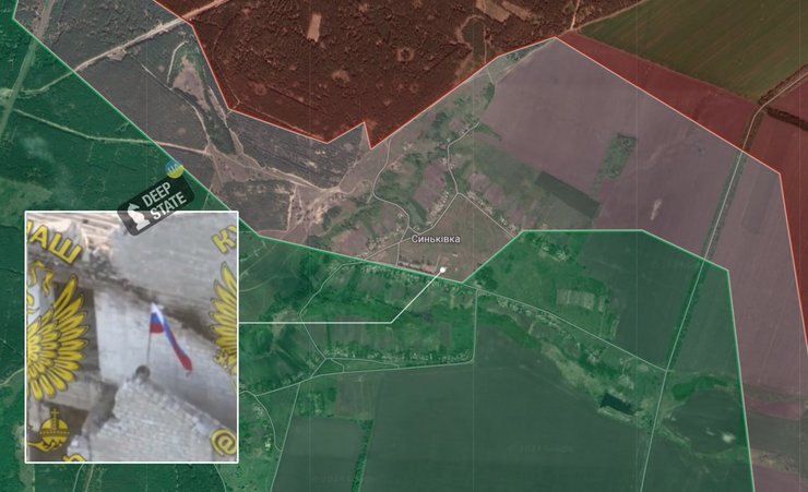 Синьковка, Синьковка карта, карта боевых действий, Купянское направление