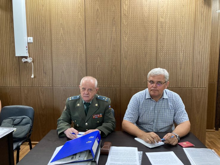 Полковник ГРУ Квачков на суде. Фото: "Медиазона"