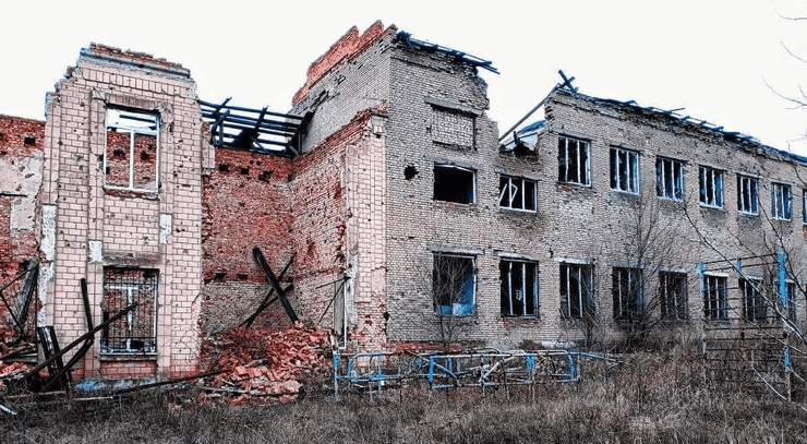 разрушенное здание, разрушения, дом