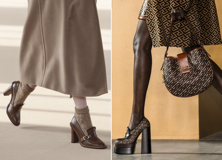 лоферы на каблуке 2021 фото