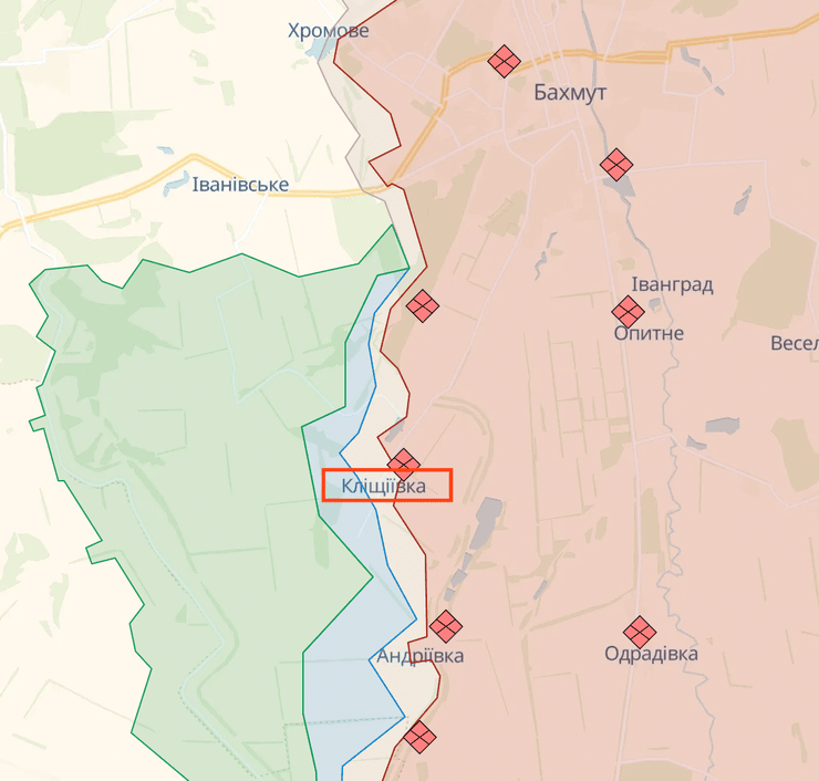 Клещиевка, украинское контрнаступление, карта боевых действий, контрнаступление ВСУ 2023, контрнаступление ВСУ