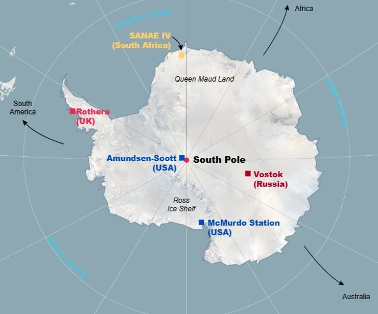 Исследовательские базы в Антарктиде