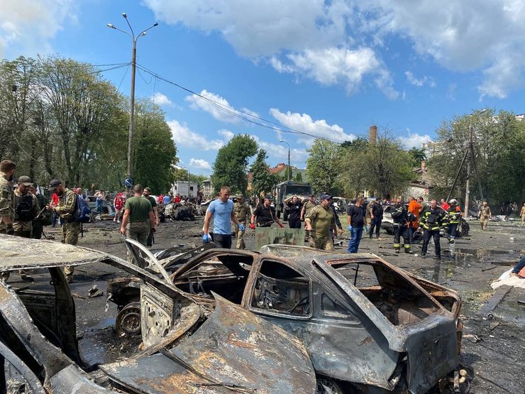 удар по виннице, ракетный удар по виннице, цент винницы