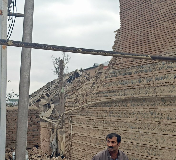 обстрел города гянджа