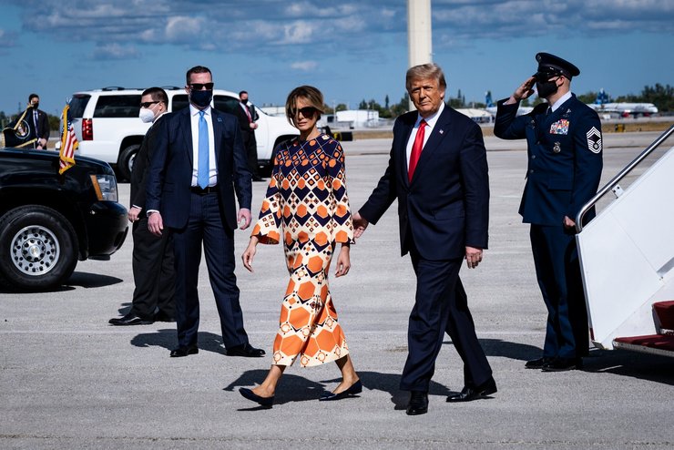 Мелания и Дональд Трамп