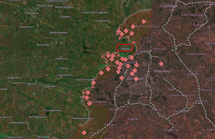 карта боевых действий, карта