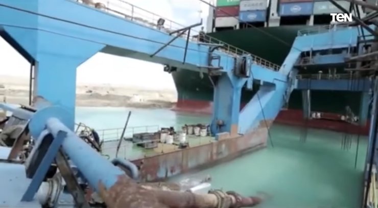 земснаряд, дноуглубительные работы, Суэцкий канал