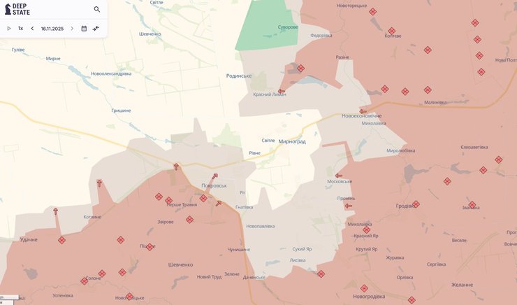 Покровськ лінія фронту