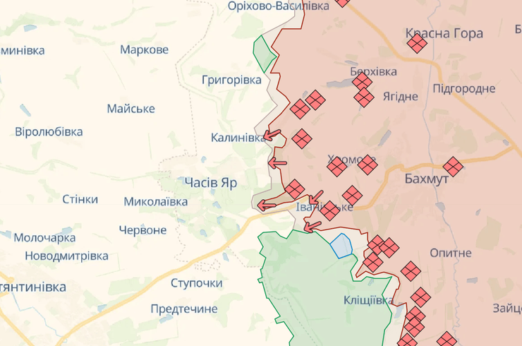 Часів Яр на карті