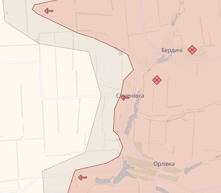 Ситуация на фронте карта