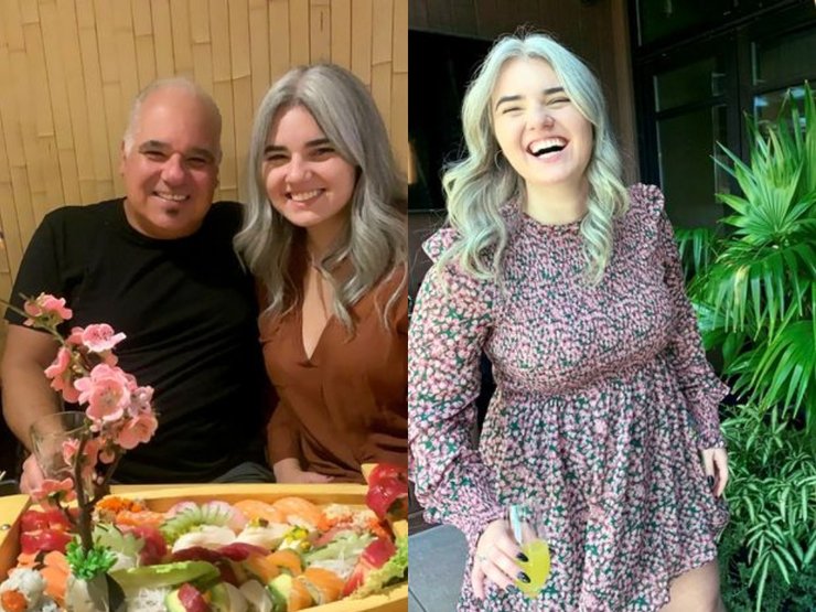 Дівчина, жінка, сім'я, батько, застілля, волосся,