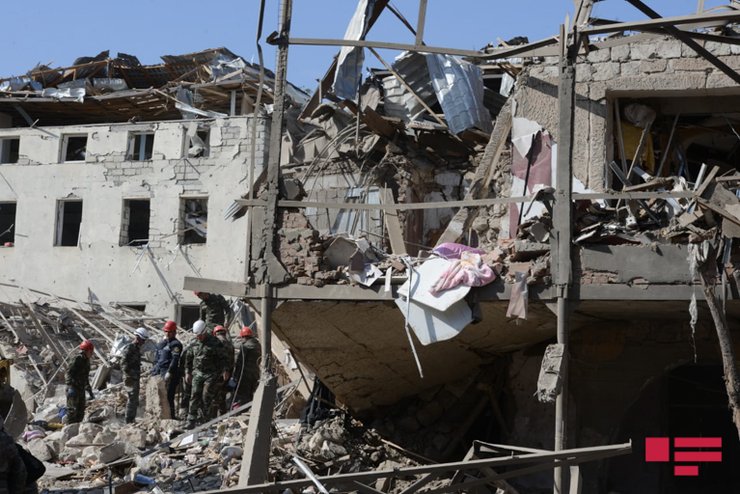 обстрелы, гянджа, азербайджан, армения