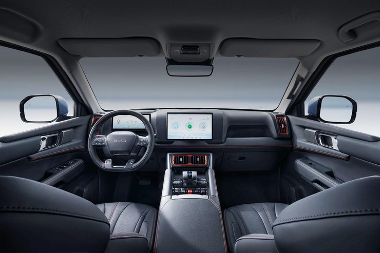 салон BYD Shark, новый BYD Shark, пикап BYD, BYD Shark 2024, BYD Shark 2024