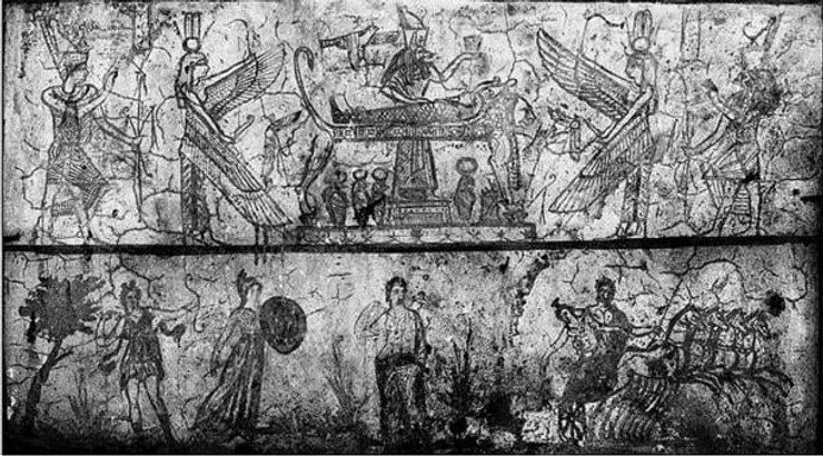 катакомбы, захоронение, чудо, осел, Александрия, Древний Египет, мифология, саркофаг, стиль, храм, верования, Анубис, римский период, Македонский