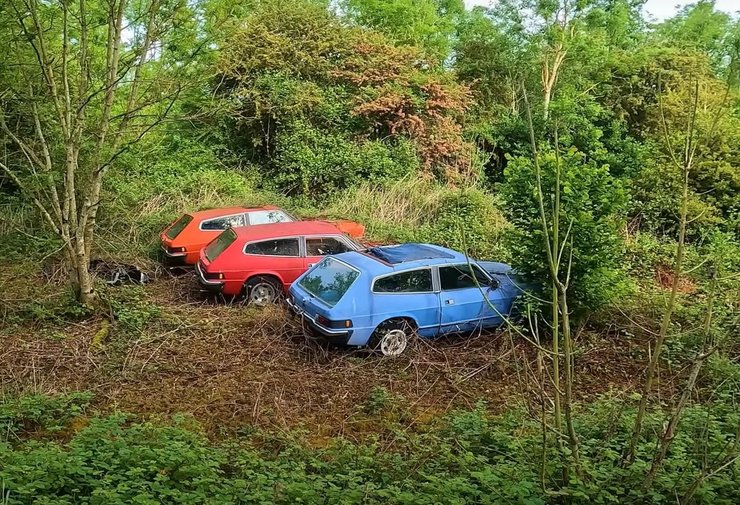 брошенные авто, Reliant Scimitar, универсал Reliant Scimitar, ретроавто, Reliant Scimitar, ретроавто